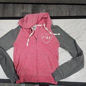 Victoria's Secret Pink and Gray Women's Sweater